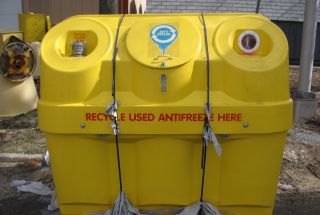 Yellow Antifreeze tank